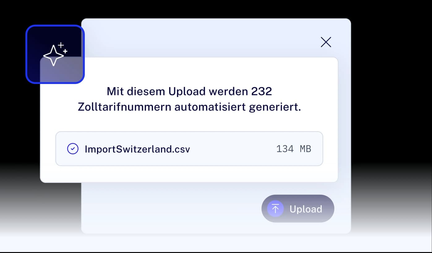KI-gestützte Warenklassifizierung