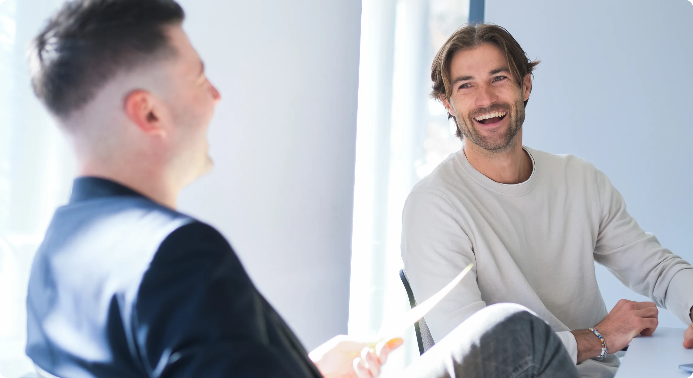 Declarium team collaborating in the office