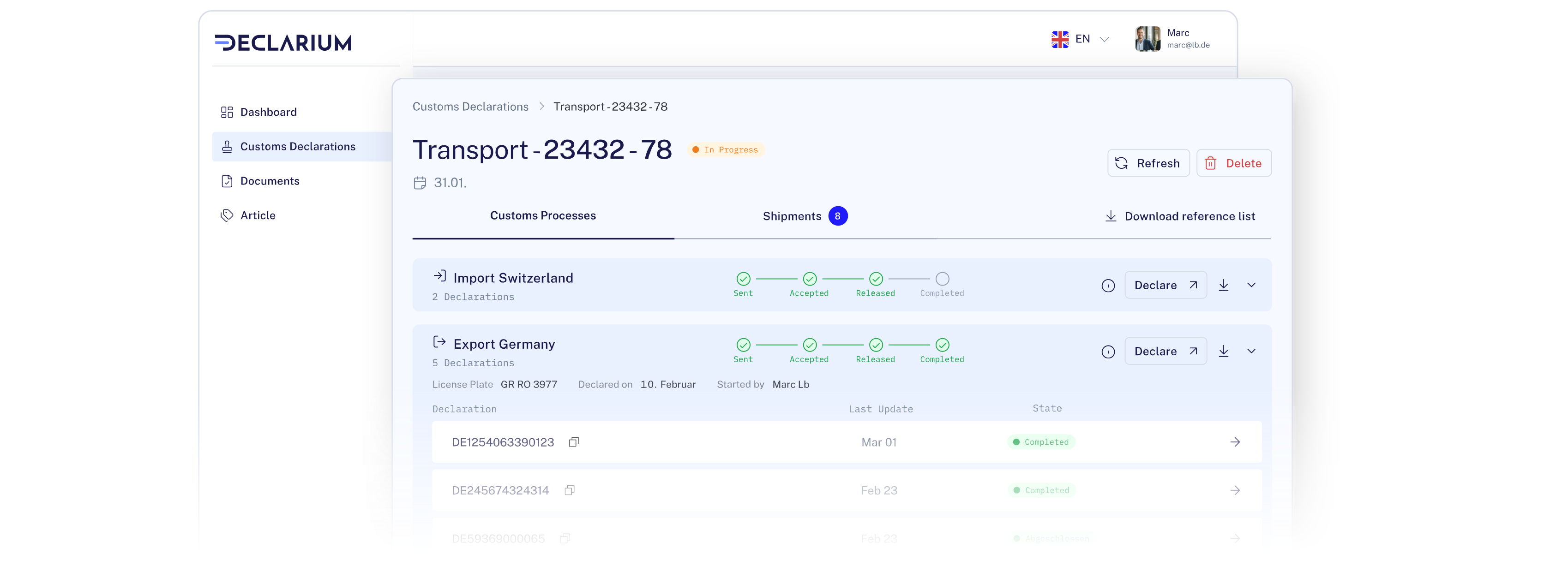 Declarium platform overview