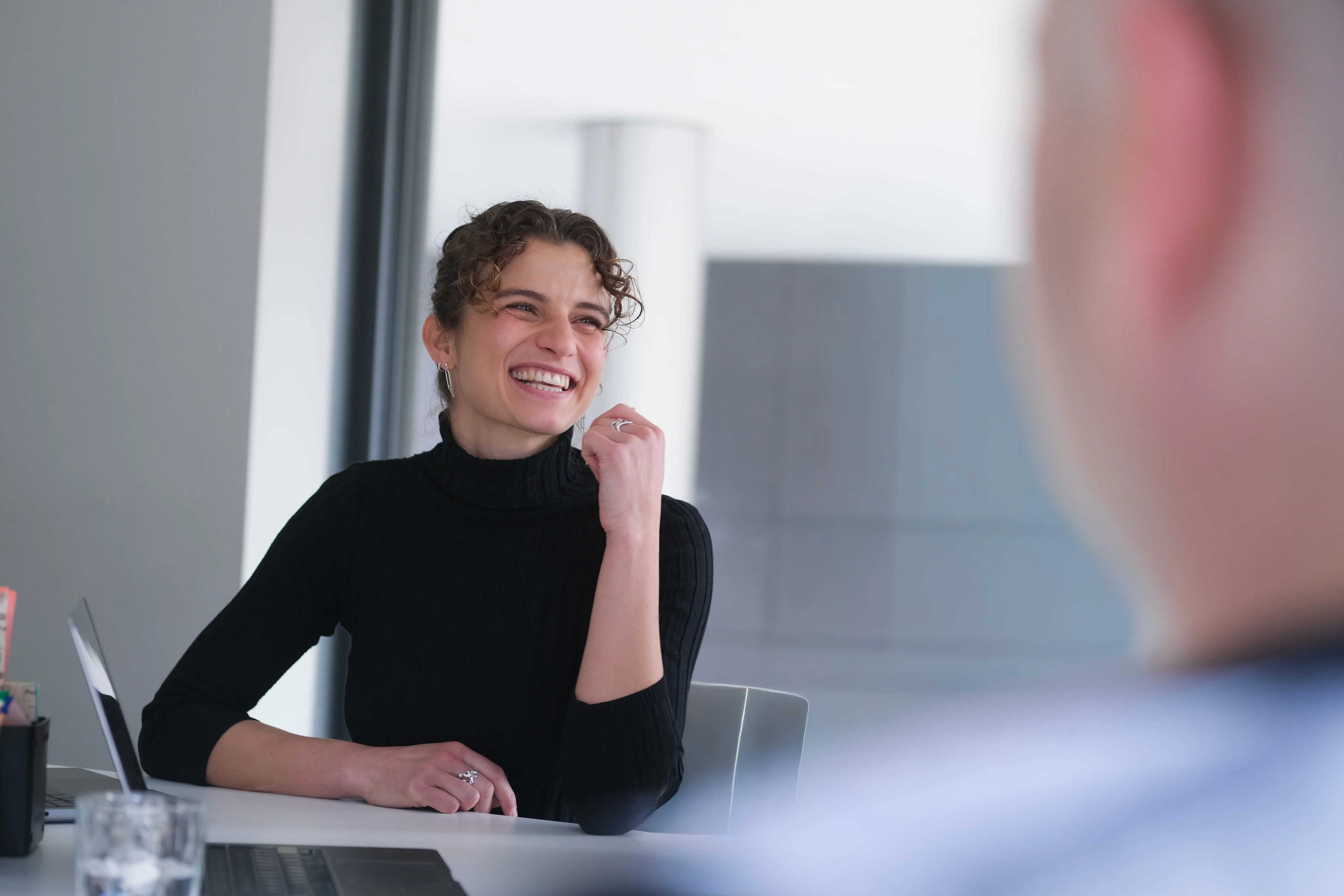 Declarium support team working together in the office
